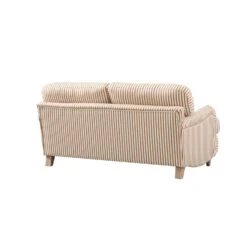 Daphnis Ochre Striped Linen Blend Sofa, 2-Seater 23 Daphnis Ochre Striped Linen Blend Sofa, 2-Seater -Daals Store GCSF 2395 OCHRE STRIPE 2ST WB5