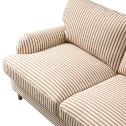 Daphnis Ochre Striped Linen Blend Sofa, 2-Seater 24 Daphnis Ochre Striped Linen Blend Sofa, 2-Seater -Daals Store GCSF 2395 OCHRE STRIPE 2ST detail1