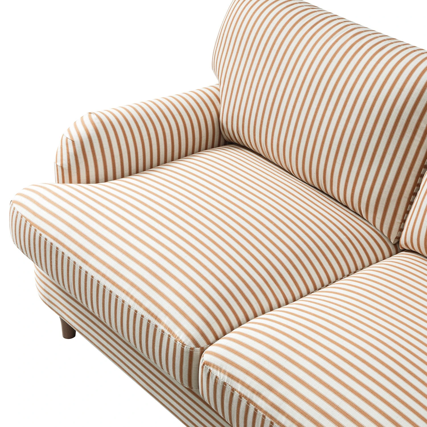 Daphnis Ochre Striped Linen Blend Sofa, 2-Seater 12 Daphnis Ochre Striped Linen Blend Sofa, 2-Seater - Image 12