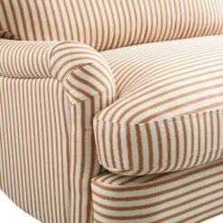Daphnis Ochre Striped Linen Blend Sofa, 3-Seater -Daals Store GCSF 2395 OCHRE STRIPE 3ST detail2