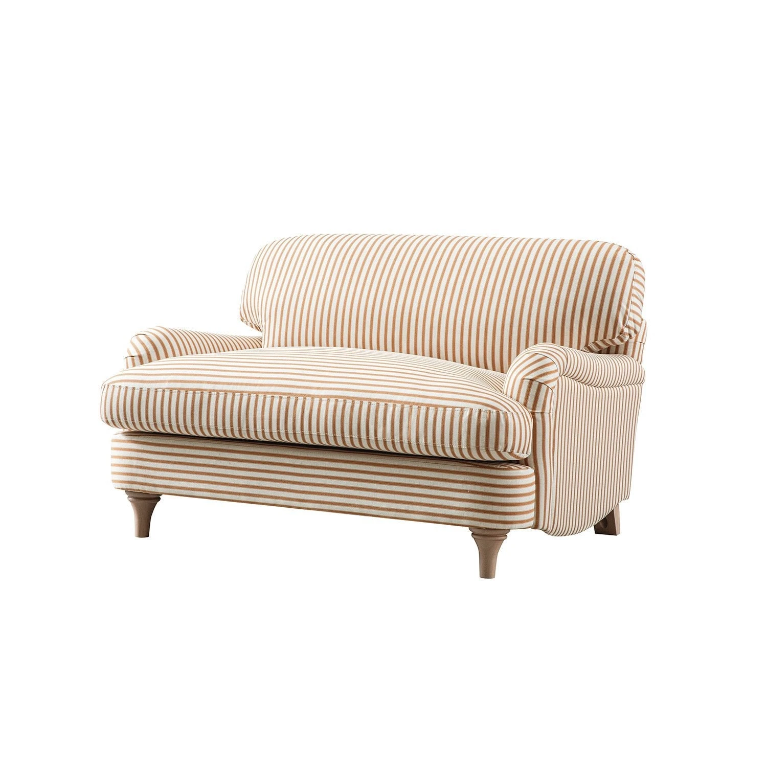 Daphnis Ochre Striped Linen Blend Sofa, Loveseat 2 Daphnis Ochre Striped Linen Blend Sofa, Loveseat - Image 2