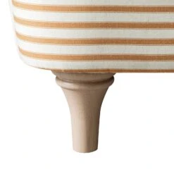 Daphnis Ochre Striped Linen Blend Sofa, Loveseat 17 Daphnis Ochre Striped Linen Blend Sofa, Loveseat -Daals Store GCSF 2395 OCHRE STRIPE LOVESEAT detail1 1