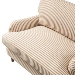 Daphnis Ochre Striped Linen Blend Sofa, Loveseat 16 Daphnis Ochre Striped Linen Blend Sofa, Loveseat -Daals Store GCSF 2395 OCHRE STRIPE LOVESEAT detail2
