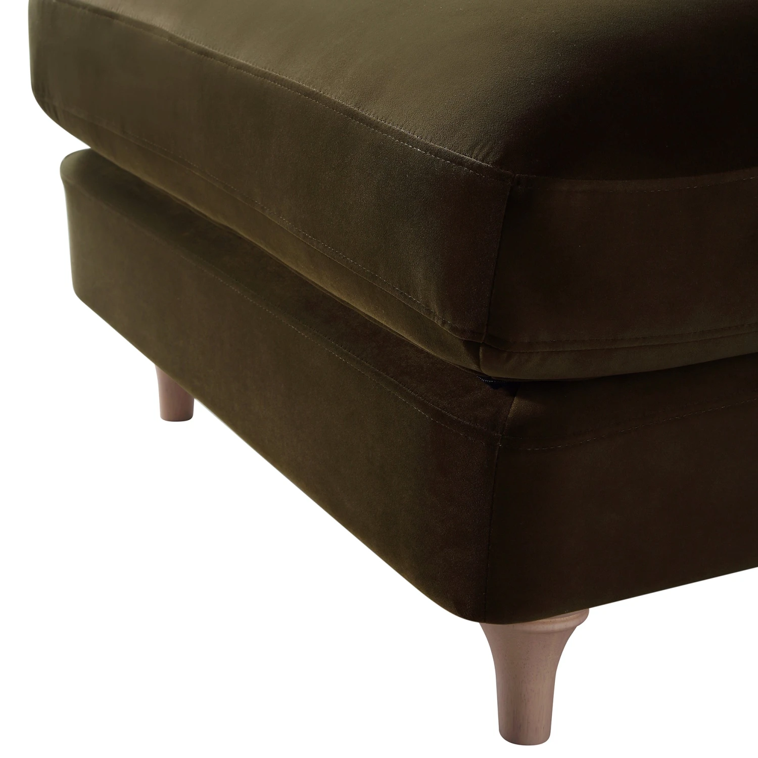 Daphnis Seaweed Velvet Sofa, Footstool 9 Daphnis Seaweed Velvet Sofa, Footstool - Image 9