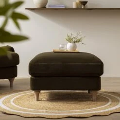 Daphnis Seaweed Velvet Sofa, Footstool 12 Daphnis Seaweed Velvet Sofa, Footstool -Daals Store GCSF 2395 SWEED VEL STOOL scene2