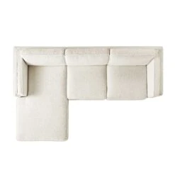 Dipley Beige Boucle Fabric Sofa, Grande Chaise Sofa Left Hand Facing -Daals Store GCSF 2398 BEIGE BOU LEFT WB4