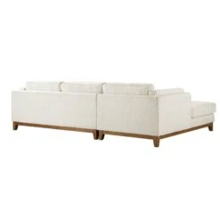 Dipley Beige Boucle Fabric Sofa, Grande Chaise Sofa Left Hand Facing -Daals Store GCSF 2398 BEIGE BOU LEFT WB6