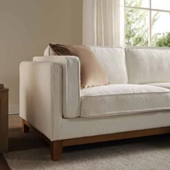 Dipley Beige Boucle Fabric Sofa, Grande Chaise Sofa Right Hand Facing -Daals Store GCSF 2398 BEIGE BOU RIGHT scene3