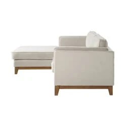 Dipley Champagne Velvet Sofa, Grande Chaise Sofa Left Hand Facing -Daals Store GCSF 2398 CHAMP VEL LEFT WB5