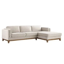 Dipley Champagne Velvet Sofa, Grande Chaise Sofa Right Hand Facing 16 Dipley Champagne Velvet Sofa, Grande Chaise Sofa Right Hand Facing -Daals Store GCSF 2398 CHAMP VEL RIGHT WB2