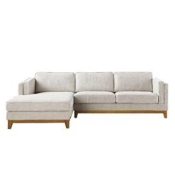 Dipley Oatmeal Woven Fabric Sofa, Grande Chaise Sofa Left Hand Facing 11 Dipley Oatmeal Woven Fabric Sofa, Grande Chaise Sofa Left Hand Facing -Daals Store GCSF 2398 OAT WOV LEFT WB1