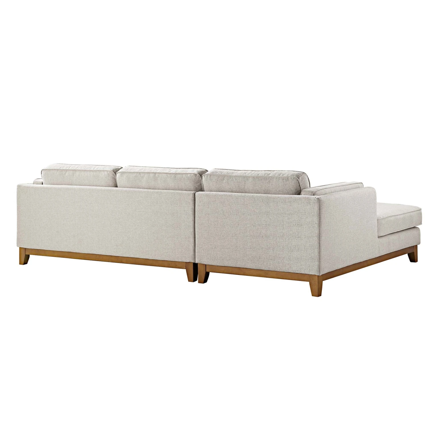Dipley Oatmeal Woven Fabric Sofa, Grande Chaise Sofa Left Hand Facing 9 Dipley Oatmeal Woven Fabric Sofa, Grande Chaise Sofa Left Hand Facing - Image 9
