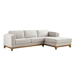 Dipley Oatmeal Woven Fabric Sofa, Grande Chaise Sofa Right Hand Facing 12 Dipley Oatmeal Woven Fabric Sofa, Grande Chaise Sofa Right Hand Facing -Daals Store GCSF 2398 OAT WOV RIGHT WB2