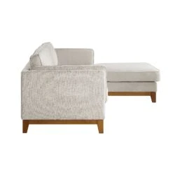 Dipley Oatmeal Woven Fabric Sofa, Grande Chaise Sofa Right Hand Facing 16 Dipley Oatmeal Woven Fabric Sofa, Grande Chaise Sofa Right Hand Facing -Daals Store GCSF 2398 OAT WOV RIGHT WB5