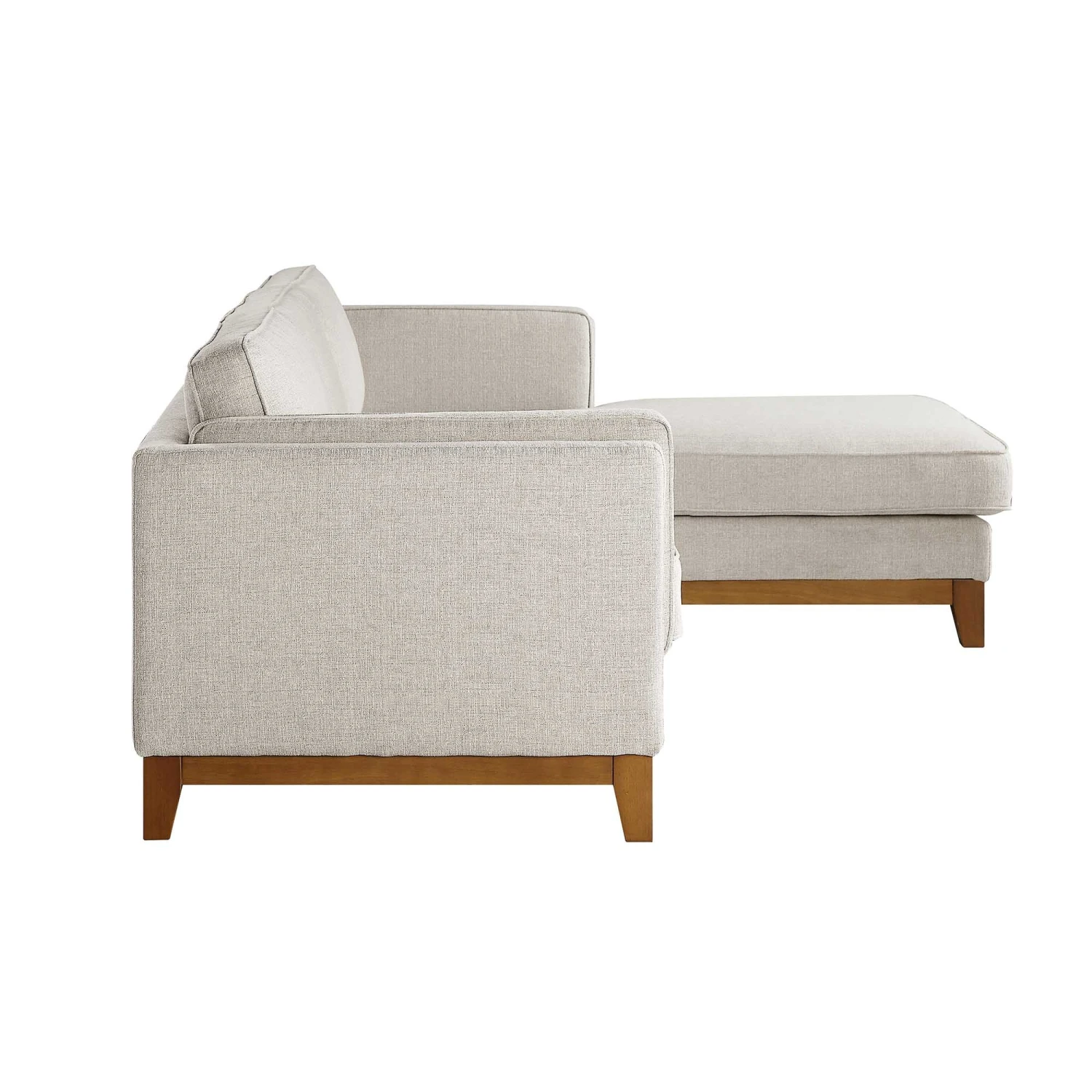 Dipley Oatmeal Woven Fabric Sofa, Grande Chaise Sofa Right Hand Facing 8 Dipley Oatmeal Woven Fabric Sofa, Grande Chaise Sofa Right Hand Facing - Image 8