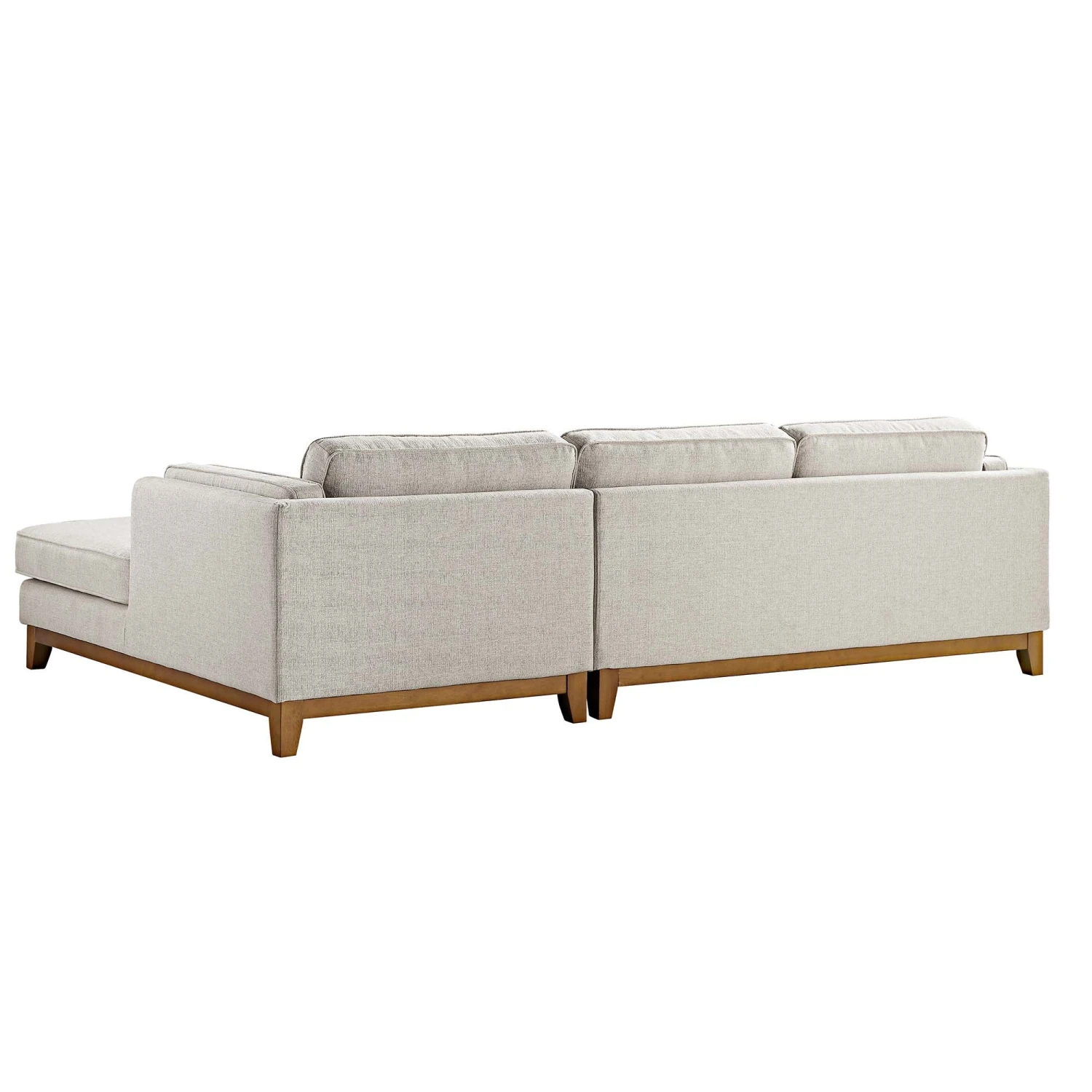 Dipley Oatmeal Woven Fabric Sofa, Grande Chaise Sofa Right Hand Facing 9 Dipley Oatmeal Woven Fabric Sofa, Grande Chaise Sofa Right Hand Facing - Image 9