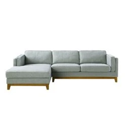 Dipley Sage Woven Fabric Sofa, Grande Chaise Sofa Left Hand Facing -Daals Store GCSF 2398 SAGE WOV LEFT WB1