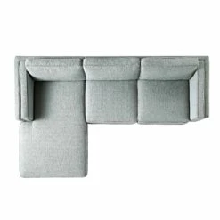 Dipley Sage Woven Fabric Sofa, Grande Chaise Sofa Left Hand Facing -Daals Store GCSF 2398 SAGE WOV LEFT WB3