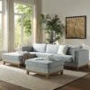 Dipley Sage Woven Fabric Sofa, Grande Chaise Sofa Left Hand Facing 28 Dipley Sage Woven Fabric Sofa, Grande Chaise Sofa Left Hand Facing -Daals Store GCSF 2398 SAGE WOV LEFT main