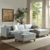 Dipley Sage Woven Fabric Sofa, Grande Chaise Sofa Right Hand Facing 29 Dipley Sage Woven Fabric Sofa, Grande Chaise Sofa Right Hand Facing -Daals Store GCSF 2398 SAGE WOV RIGHT main