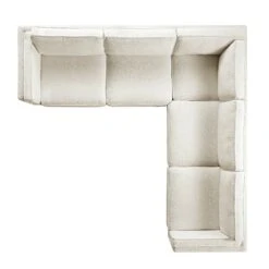 Dipley Beige Boucle Fabric Grande Corner Sofa -Daals Store GCSF 2399 BEIGE BOU LARGECORNER WB4