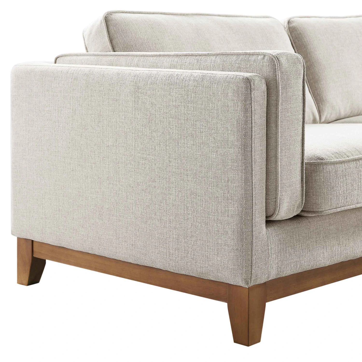 Dipley Oatmeal Woven Fabric Grande Corner Sofa 11 Dipley Oatmeal Woven Fabric Grande Corner Sofa - Image 11