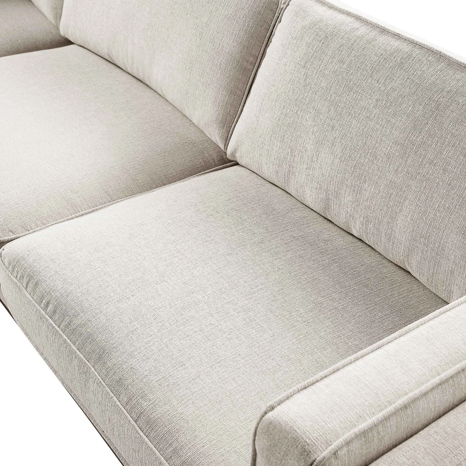 Dipley Oatmeal Woven Fabric Grande Corner Sofa 12 Dipley Oatmeal Woven Fabric Grande Corner Sofa - Image 12