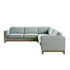 Dipley Sage Woven Fabric Grande Corner Sofa -Daals Store GCSF 2399 SAGE WOV LARGECORNER WB3