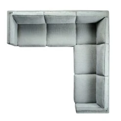 Dipley Sage Woven Fabric Grande Corner Sofa -Daals Store GCSF 2399 SAGE WOV LARGECORNER WB4