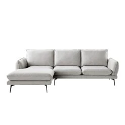 Obriel Grey Marl Fabric Sofa, Grande Chaise Sofa Left Hand Facing 18 Obriel Grey Marl Fabric Sofa, Grande Chaise Sofa Left Hand Facing -Daals Store GCSF 2400 GREY FAB LEFT WB3