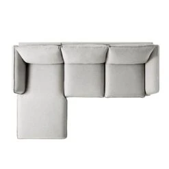 Obriel Grey Marl Fabric Sofa, Grande Chaise Sofa Left Hand Facing 19 Obriel Grey Marl Fabric Sofa, Grande Chaise Sofa Left Hand Facing -Daals Store GCSF 2400 GREY FAB LEFT WB4