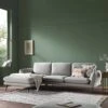 Obriel Grey Marl Fabric Sofa, Grande Chaise Sofa Left Hand Facing -Daals Store GCSF 2400 GREY FAB LEFT main