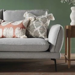 Obriel Grey Marl Fabric Sofa, Grande Chaise Sofa Left Hand Facing 14 Obriel Grey Marl Fabric Sofa, Grande Chaise Sofa Left Hand Facing -Daals Store GCSF 2400 GREY FAB LEFT scene3