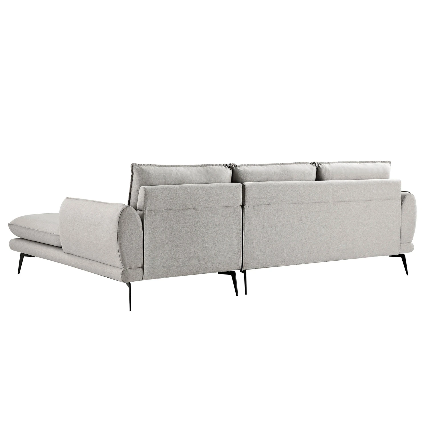 Obriel Grey Marl Fabric Sofa, Grande Chaise Sofa Right Hand Facing 11 Obriel Grey Marl Fabric Sofa, Grande Chaise Sofa Right Hand Facing - Image 11