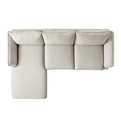 Obriel Oatmeal Fabric Sofa, Grande Chaise Sofa Left Hand Facing -Daals Store GCSF 2400 OAT FAB LEFT WB3