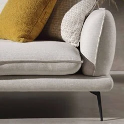 Obriel Oatmeal Fabric Sofa, Grande Chaise Sofa Left Hand Facing -Daals Store GCSF 2400 OAT FAB LEFT scene3