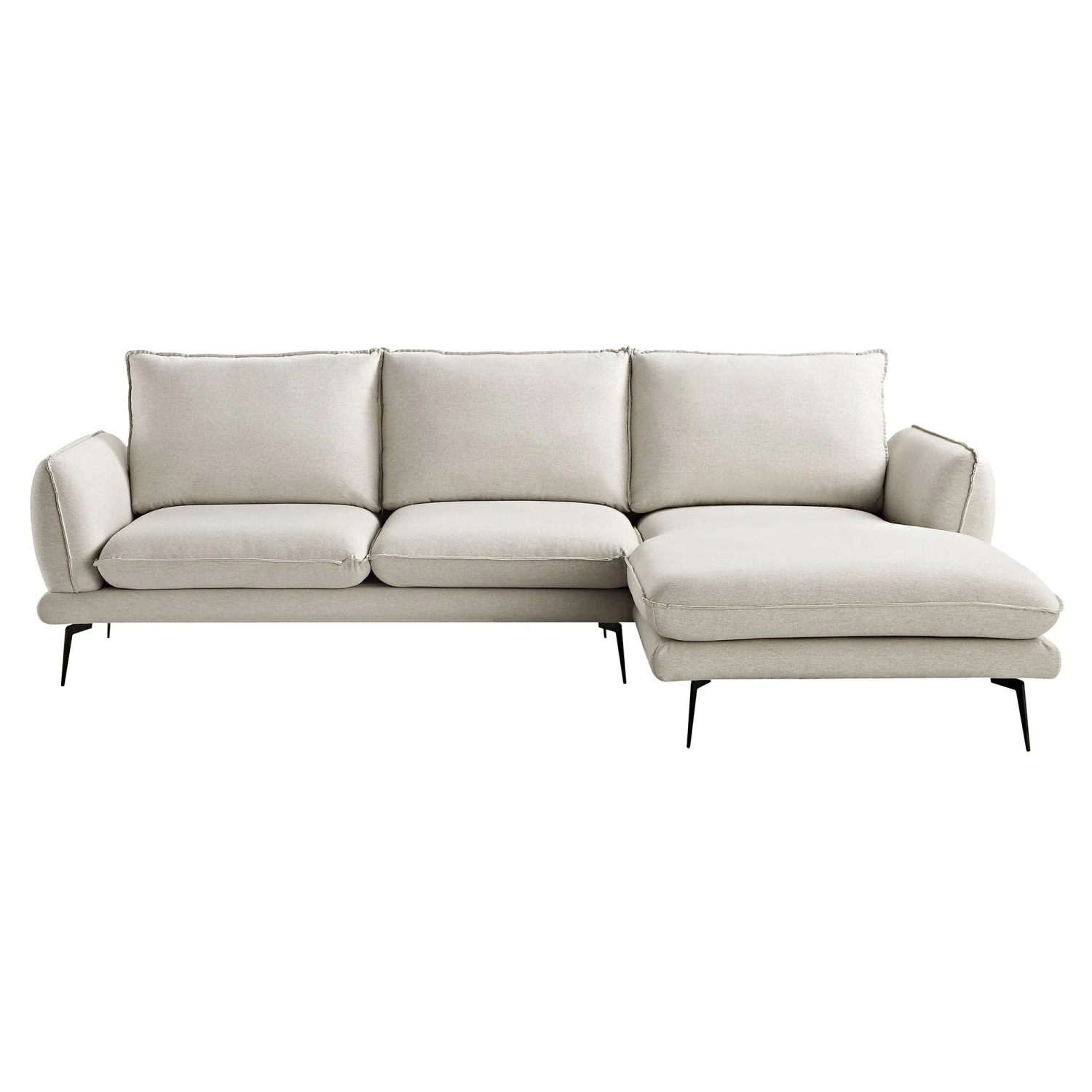 Obriel Oatmeal Fabric Sofa, Grande Chaise Sofa Right Hand Facing 5 Obriel Oatmeal Fabric Sofa, Grande Chaise Sofa Right Hand Facing - Image 5