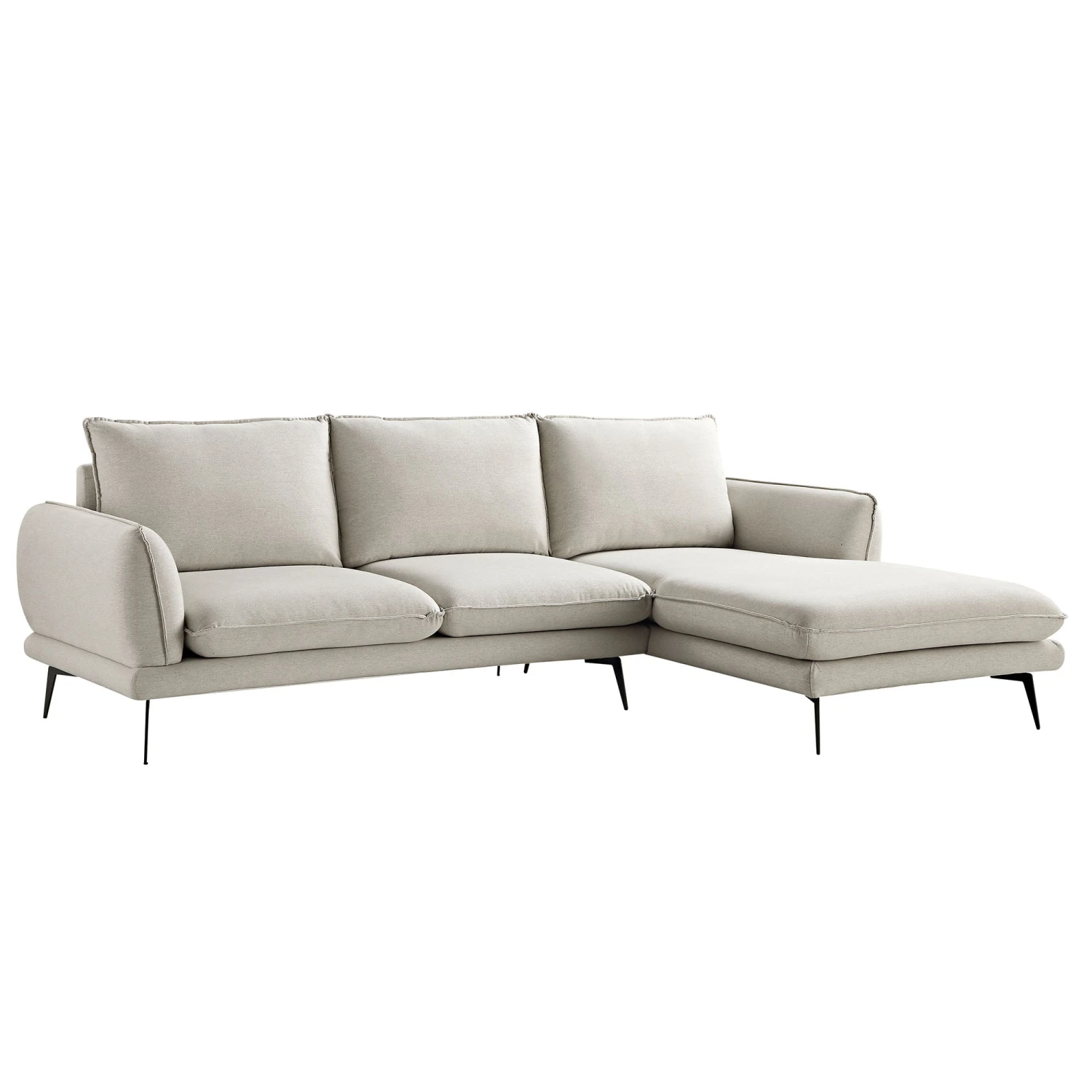 Obriel Oatmeal Fabric Sofa, Grande Chaise Sofa Right Hand Facing 6 Obriel Oatmeal Fabric Sofa, Grande Chaise Sofa Right Hand Facing - Image 6