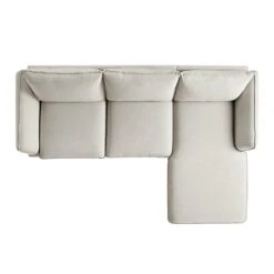 Obriel Oatmeal Fabric Sofa, Grande Chaise Sofa Right Hand Facing 18 Obriel Oatmeal Fabric Sofa, Grande Chaise Sofa Right Hand Facing -Daals Store GCSF 2400 OAT FAB RIGHT WB3