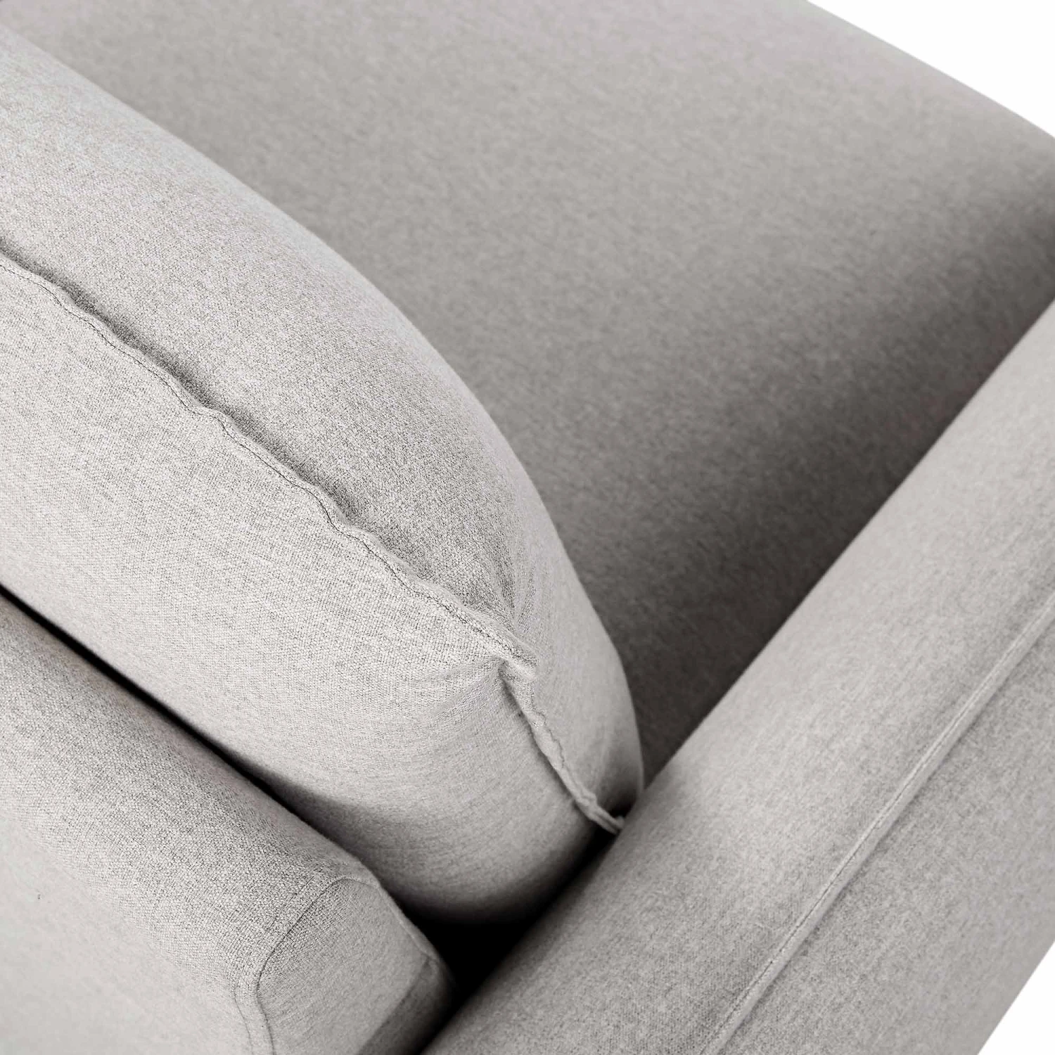 Obriel Grey Marl Fabric Grande Corner Sofa 14 Obriel Grey Marl Fabric Grande Corner Sofa - Image 14