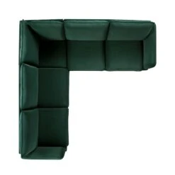 Obriel Forest Green Velvet Grande Corner Sofa 21 Obriel Forest Green Velvet Grande Corner Sofa -Daals Store GCSF 2401 PINE VEL LARGECORNER WB4
