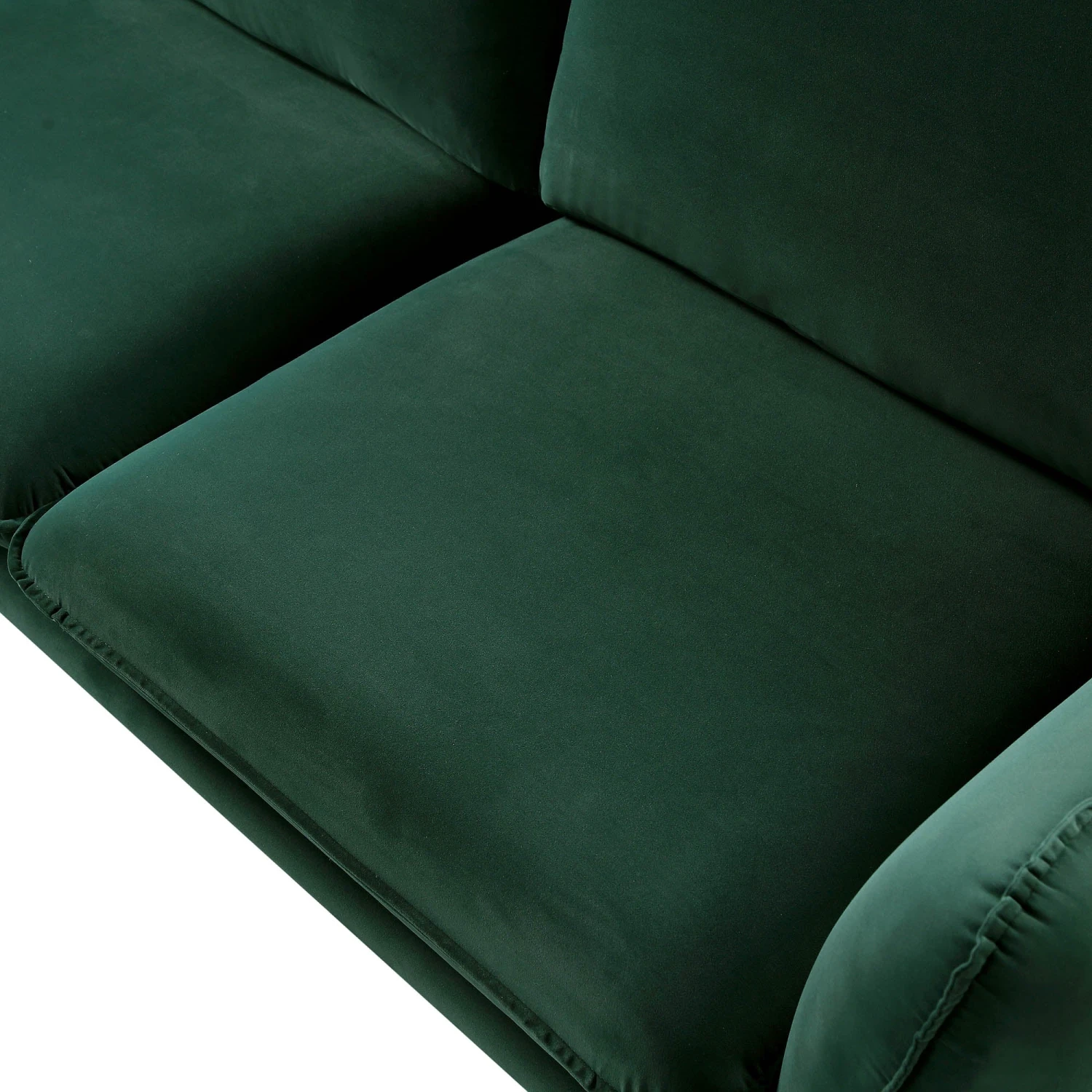 Obriel Forest Green Velvet Grande Corner Sofa 11 Obriel Forest Green Velvet Grande Corner Sofa - Image 11