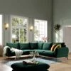 Obriel Forest Green Velvet Grande Corner Sofa -Daals Store GCSF 2401 PINE VEL LARGECORNER main