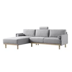 Timber Grey Marl Fabric Sofa, Large 3-Seater Chaise Sofa Left Hand Facing 18 Timber Grey Marl Fabric Sofa, Large 3-Seater Chaise Sofa Left Hand Facing -Daals Store GCSF 2402 GREY FAB LEFT WB1