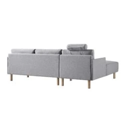 Timber Grey Marl Fabric Sofa, Large 3-Seater Chaise Sofa Left Hand Facing 23 Timber Grey Marl Fabric Sofa, Large 3-Seater Chaise Sofa Left Hand Facing -Daals Store GCSF 2402 GREY FAB LEFT WB5