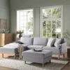Timber Grey Marl Fabric Sofa, Large 3-Seater Chaise Sofa Left Hand Facing 28 Timber Grey Marl Fabric Sofa, Large 3-Seater Chaise Sofa Left Hand Facing -Daals Store GCSF 2402 GREY FAB LEFT main