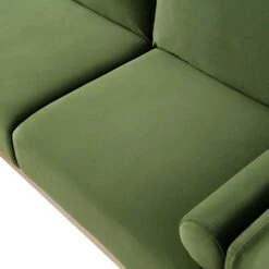 Timber Fern Green Velvet Sofa, Large 3-Seater Chaise Sofa Left Hand Facing 27 Timber Fern Green Velvet Sofa, Large 3-Seater Chaise Sofa Left Hand Facing -Daals Store GCSF 2402 MOSS VEL LEFT detail3