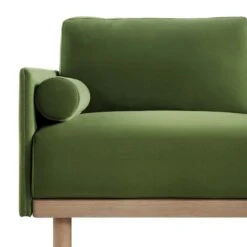 Timber Fern Green Velvet Sofa, Large 3-Seater Chaise Sofa Right Hand Facing 25 Timber Fern Green Velvet Sofa, Large 3-Seater Chaise Sofa Right Hand Facing -Daals Store GCSF 2402 MOSS VEL RIGHT detail1