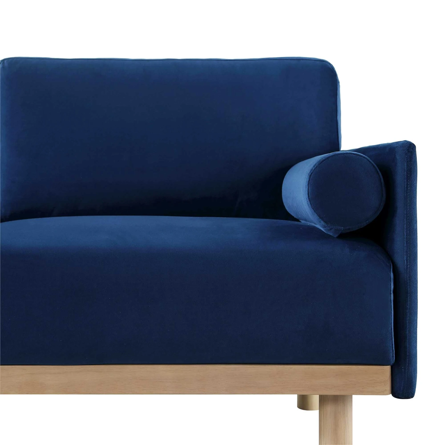 Timber Navy Blue Velvet Sofa, Large 3-Seater Chaise Sofa Left Hand Facing 12 Timber Navy Blue Velvet Sofa, Large 3-Seater Chaise Sofa Left Hand Facing - Image 12