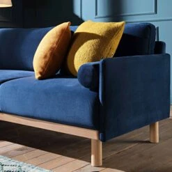 Timber Navy Blue Velvet Sofa, Large 3-Seater Chaise Sofa Left Hand Facing 17 Timber Navy Blue Velvet Sofa, Large 3-Seater Chaise Sofa Left Hand Facing -Daals Store GCSF 2402 NAVY VEL LEFT scene3